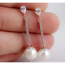 The Latest Tassel Earrings CZ Gold Silver Pearl Earrings